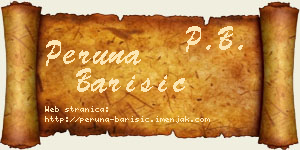 Peruna Barišić vizit kartica